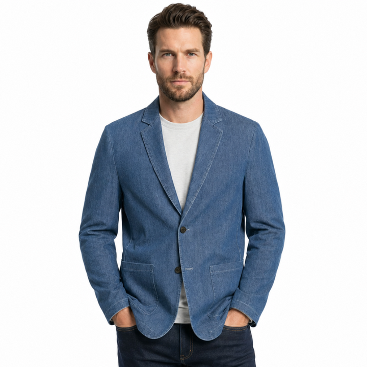 Truman Cotton Denim Blazer