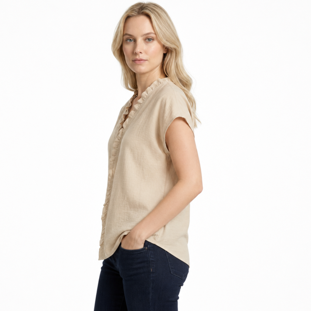 Pearl V-Neck Top