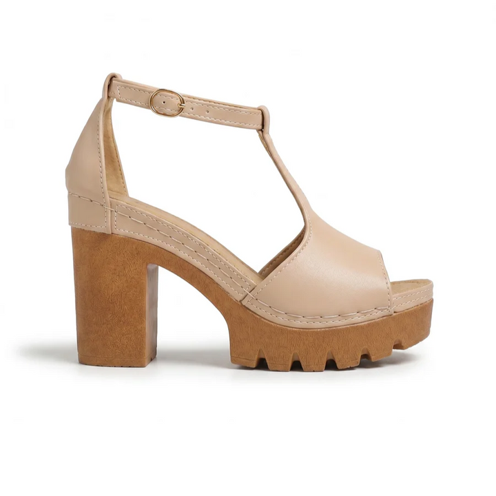 Scarlet Platform Heels