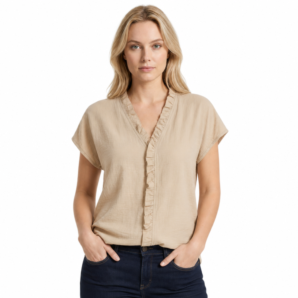 Pearl V-Neck Top