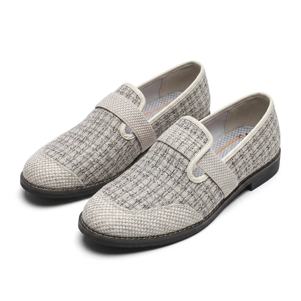 Corwin Canvas Slip-Ons - Color:Gray;Size:35