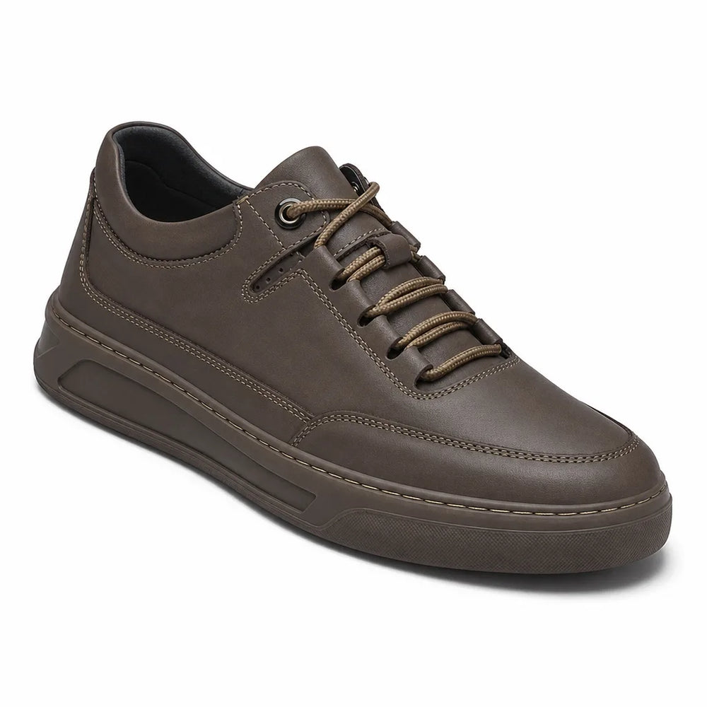 Men's Black Norwood Leather Low Top Sneakers