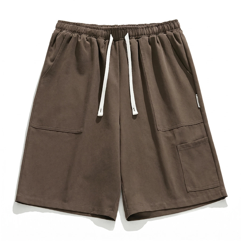 Daniel Cotton Cargo Shorts - Color:Brown;Size:S