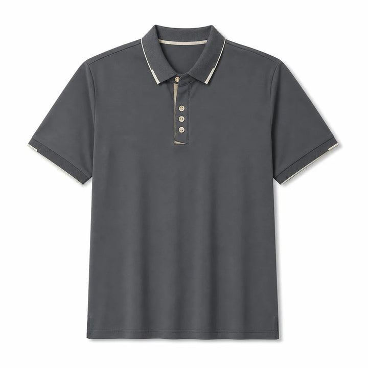Daniel Cotton Polo Shirt - Color:Green;Size:S