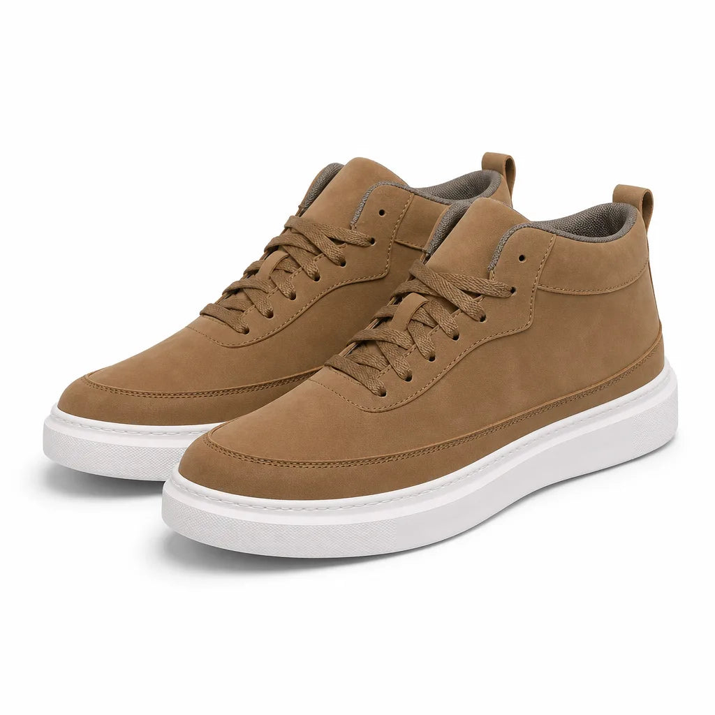 Daniel High-Top Sneakers - Color:Khaki;Size:40