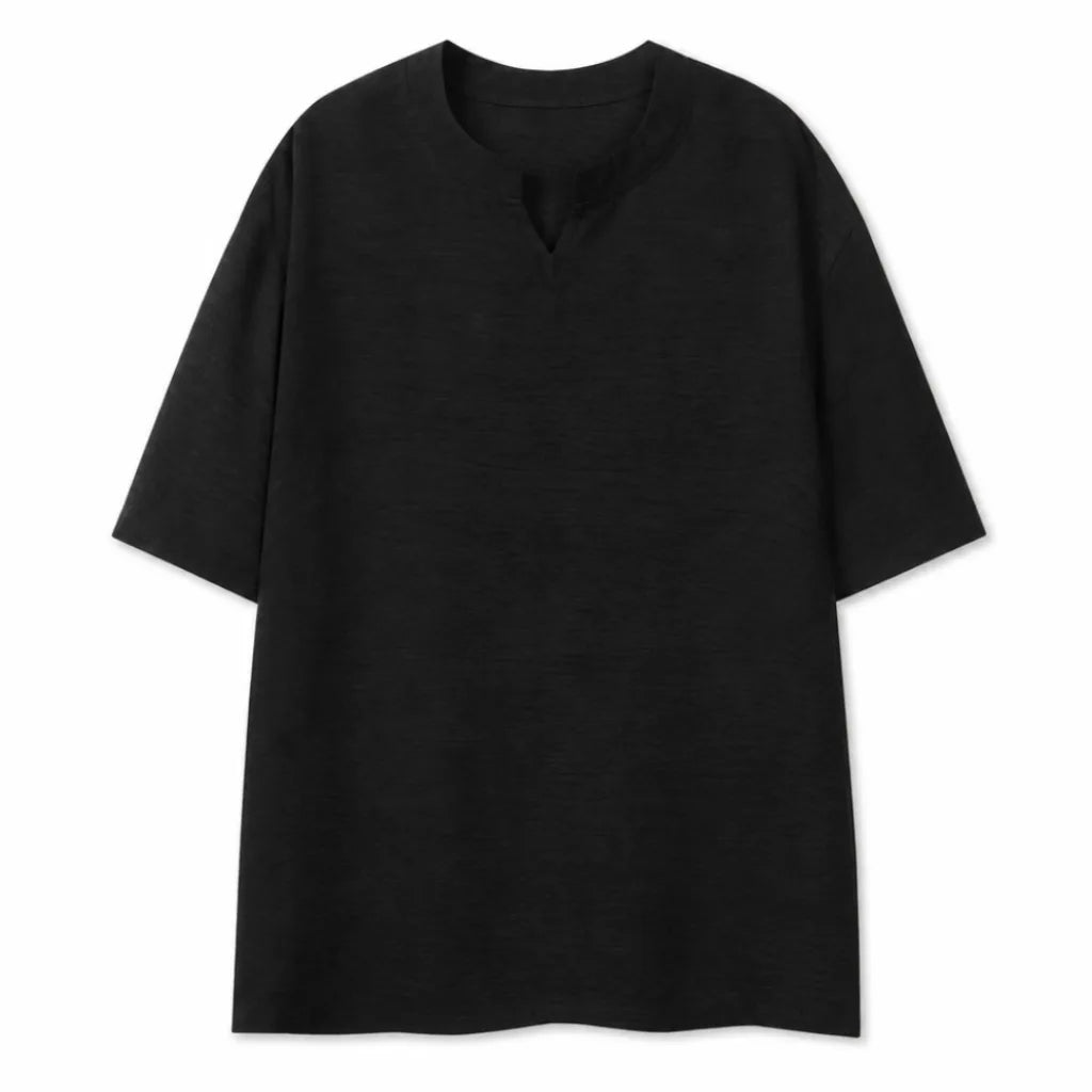 Daniel V-Neck T-Shirt - Color:Black;Size:S
