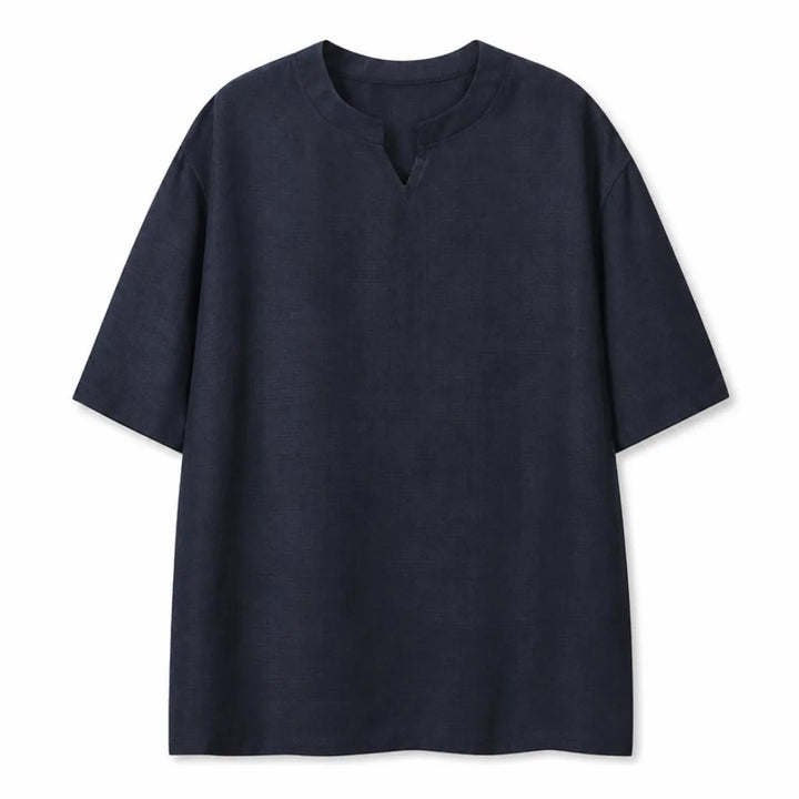 Daniel V-Neck T-Shirt - Color:Blue;Size:S