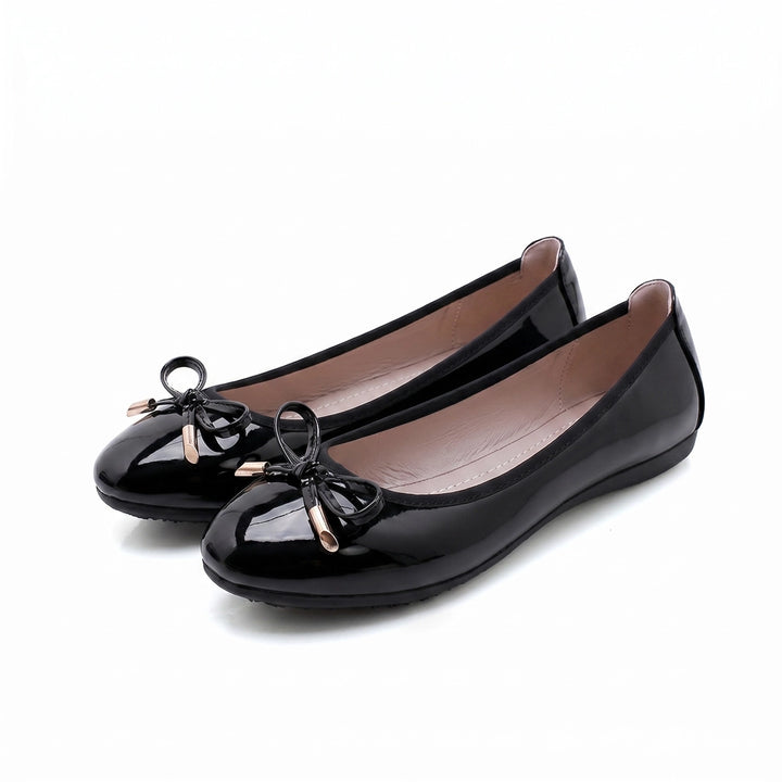 Daphne Ballet Flats - Color:Black;Size:35