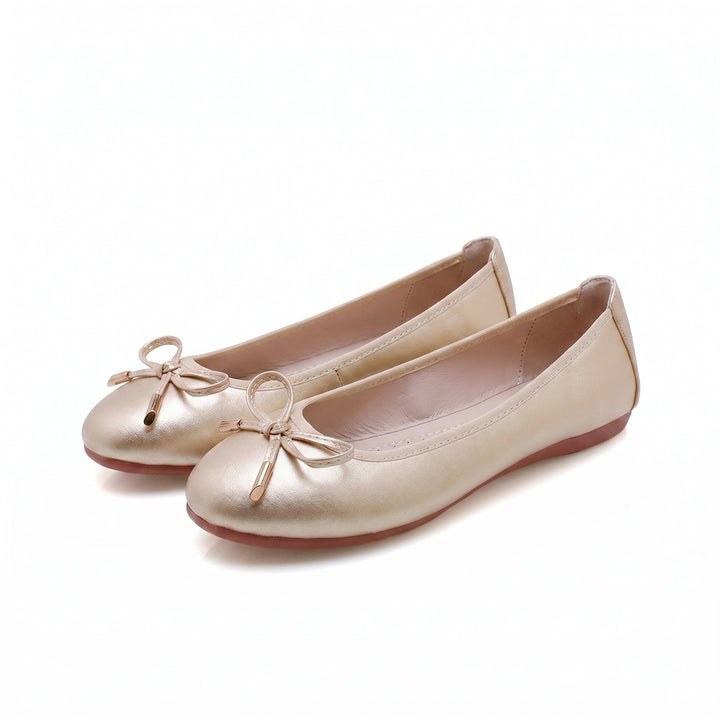 Daphne Ballet Flats - Color:Gold;Size:35