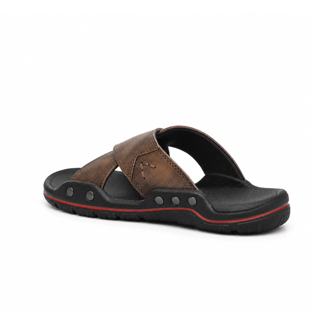 Vanderbilt Leather Slide Sandals