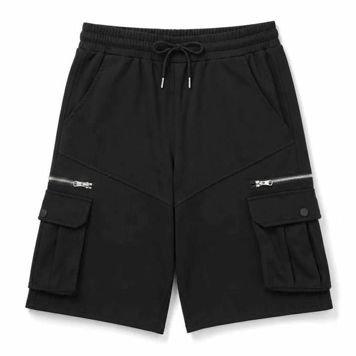 David Cotton Cargo Shorts - Color:Black;Size:S