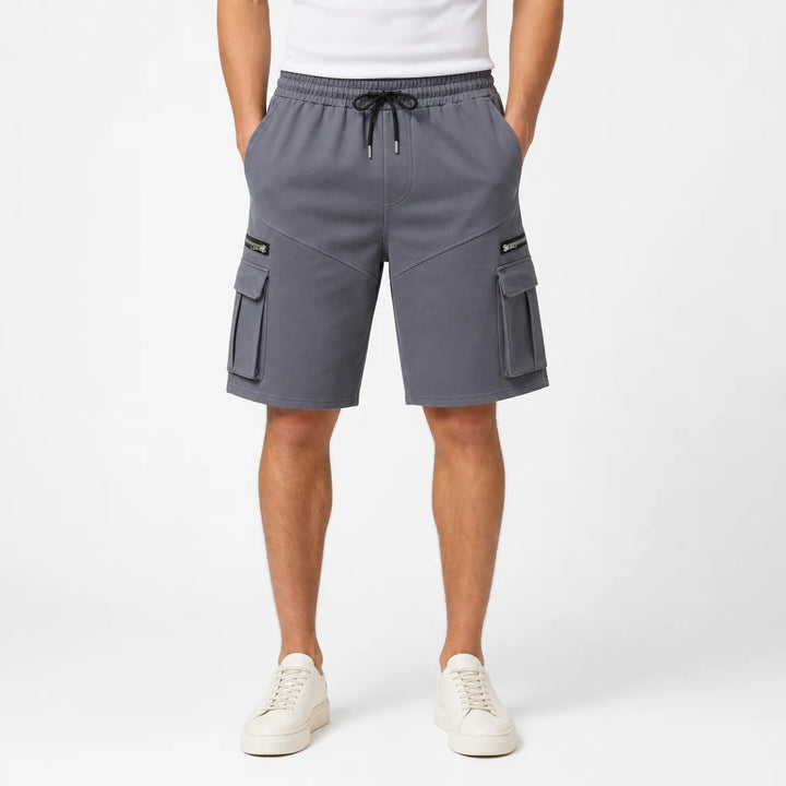 Men's Iron Grey Norris Zip Pocket Cargo Shorts