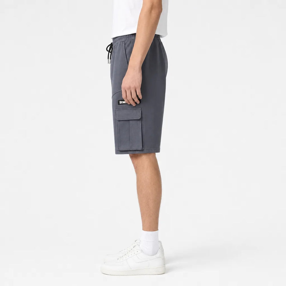 Men's Iron Grey Norris Zip Pocket Cargo Shorts