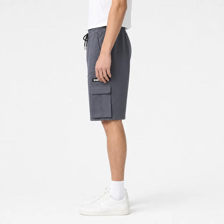 Men's Iron Grey Norris Zip Pocket Cargo Shorts