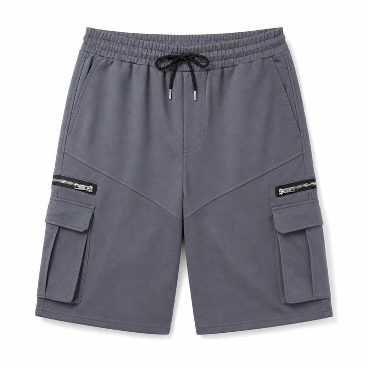 David Cotton Cargo Shorts - Color:Iron Grey;Size:S