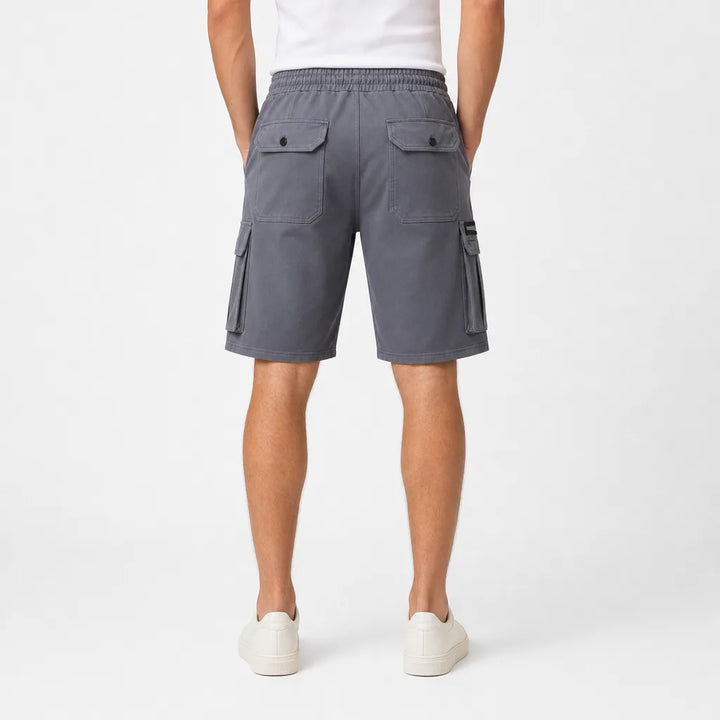 Men's Iron Grey Norris Zip Pocket Cargo Shorts