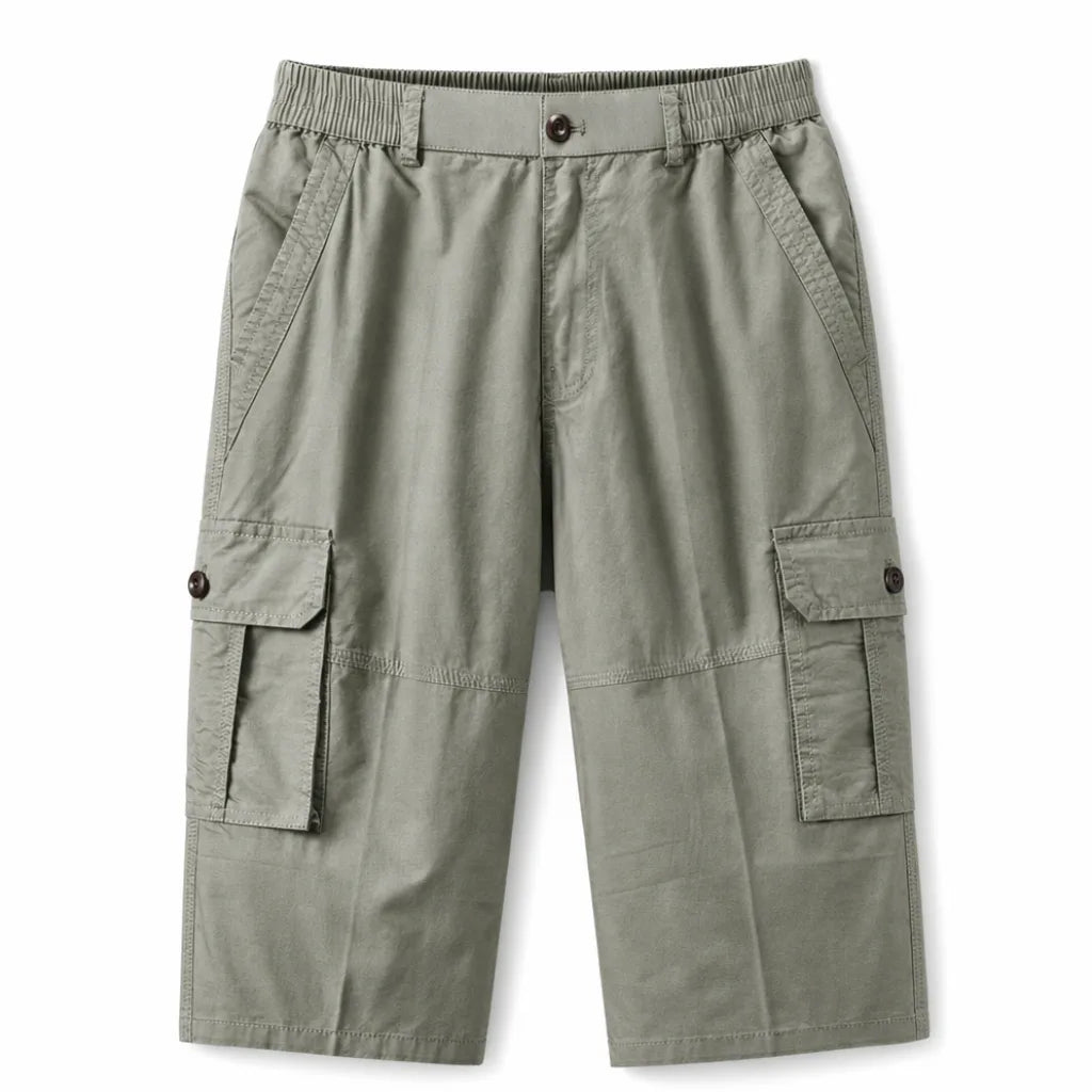David Cotton Work Shorts - Color:Beige;Size:L