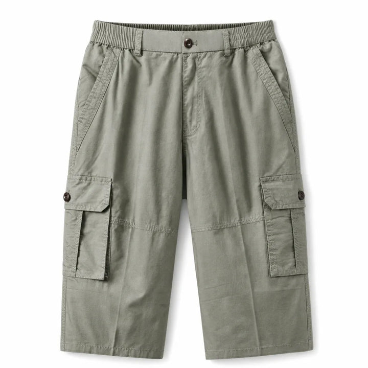 David Cotton Work Shorts - Color:Beige;Size:L