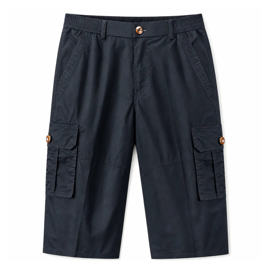 David Cotton Work Shorts - Color:Blue;Size:L