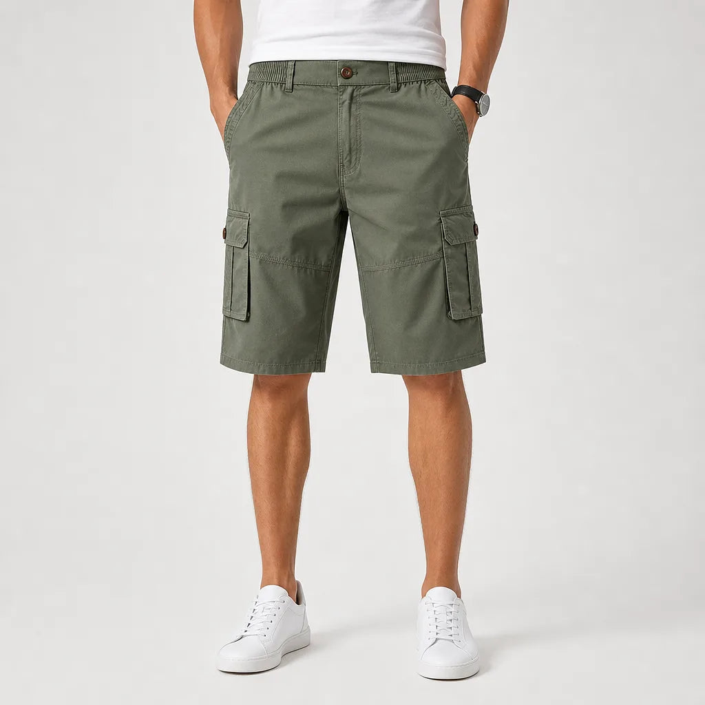 Men's Green Portia Cotton Work Shorts