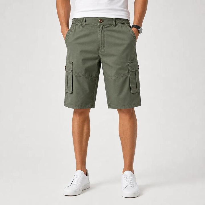 Men's Green Portia Cotton Work Shorts