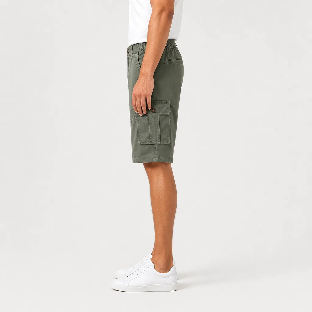 Men's Green Portia Cotton Work Shorts