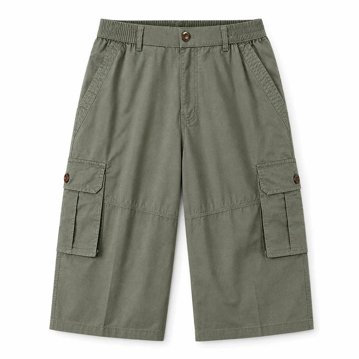 David Cotton Work Shorts - Color:Green;Size:L