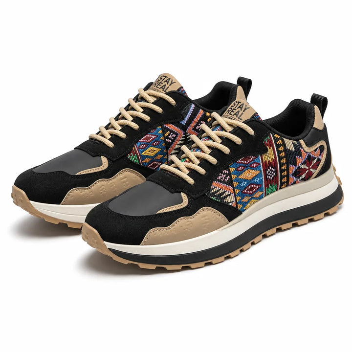 David Low-Top Sneakers - Color:Black;Size:39