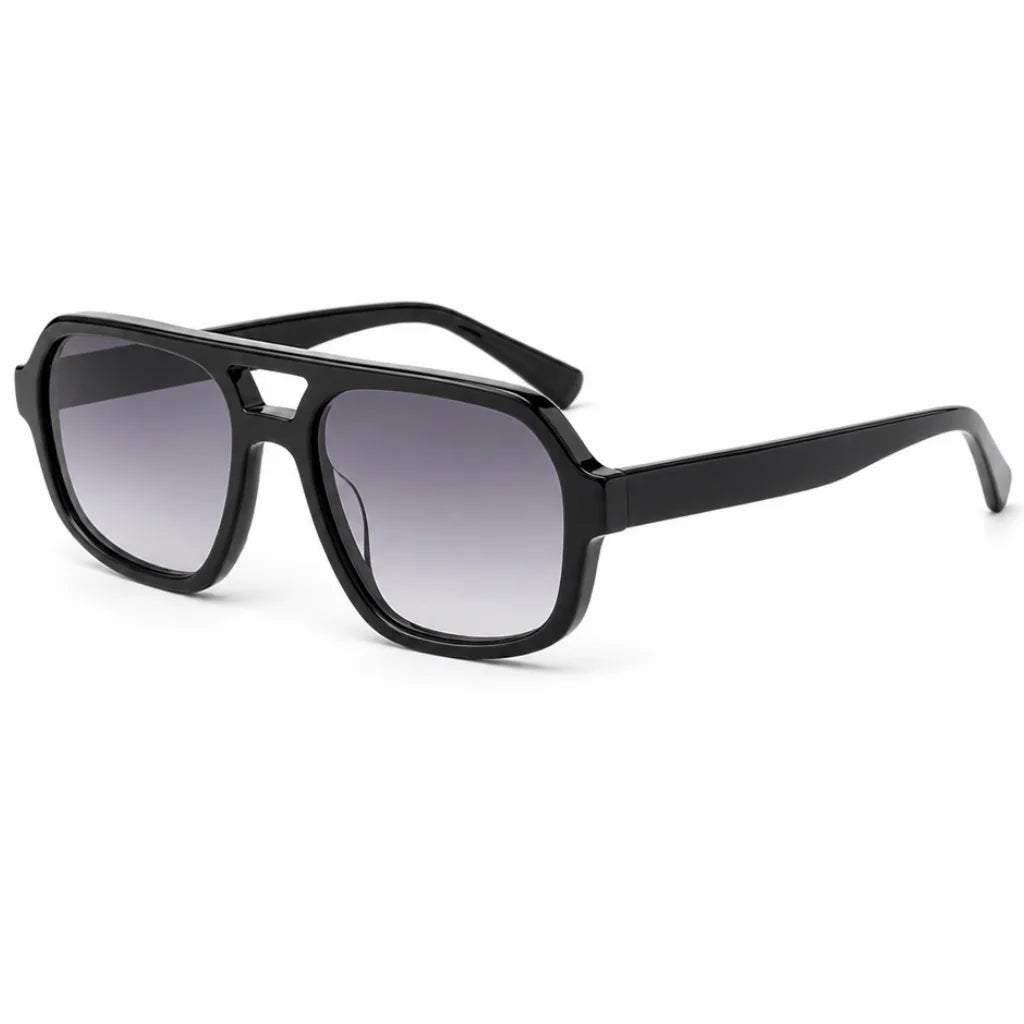 Delilah Double Bridge Shades - Color:Black