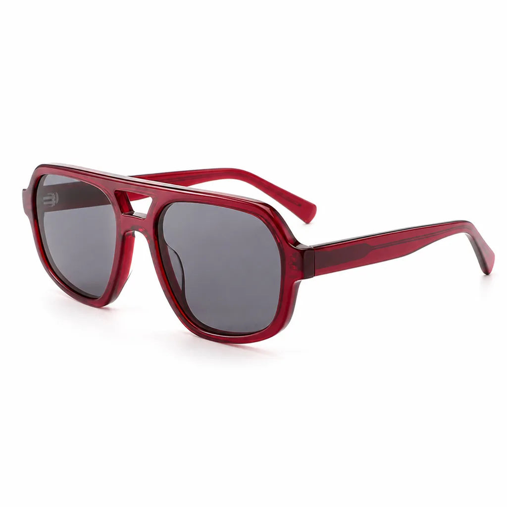 Delilah Double Bridge Shades - Color:Red
