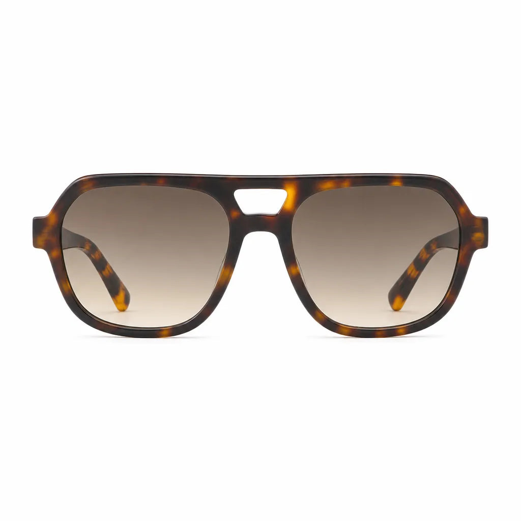 Men's Brown Delilah Double Bridge Shades