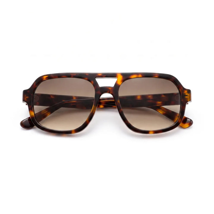 Men's Brown Delilah Double Bridge Shades