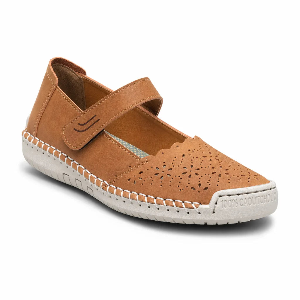 Men's Brown Riley Floral Slip-Ons