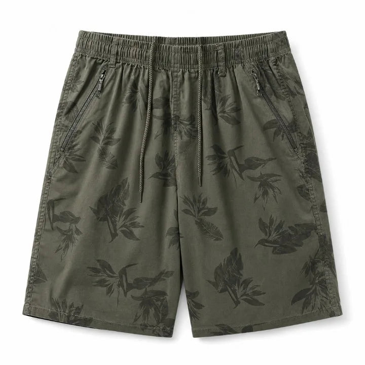 Duffy Cotton Beach Shorts - Color:Green;Size:M