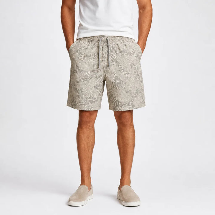 Men's Beige Milo Cotton Utility Shorts