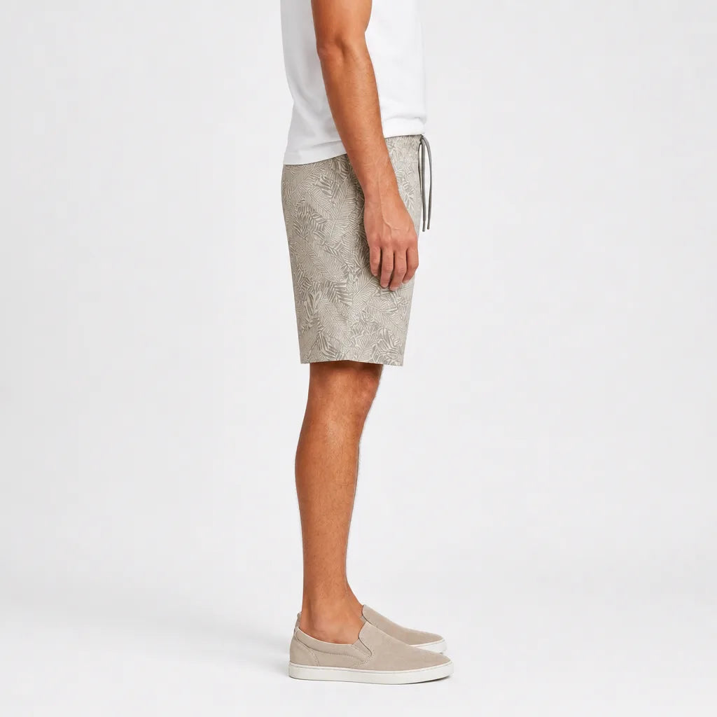 Men's Beige Milo Cotton Utility Shorts