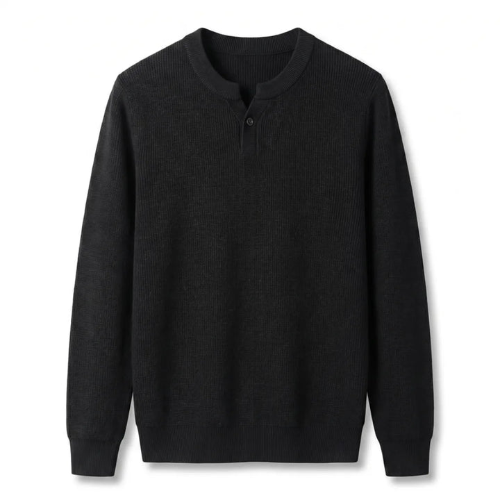 Edward Cotton Sweater - Color:Black;Size:S