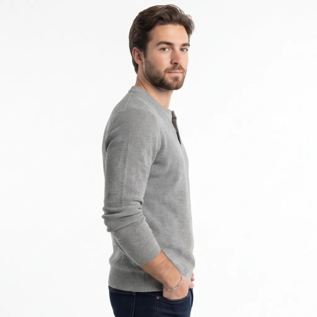Tennyson Cotton Henley Sweater