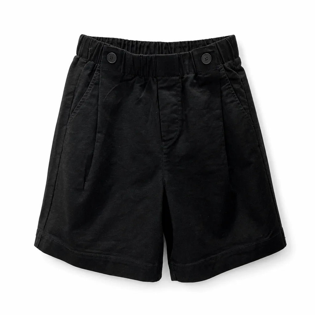 Eleanor Cotton Bermuda Shorts - Color:Black;Size:XS