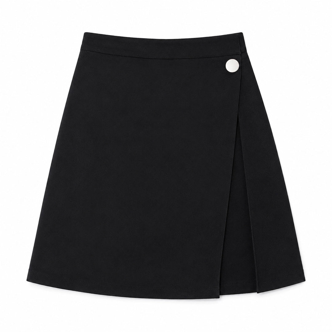 Elena Pleated Mini Skirt - Color:Black;Size:XS