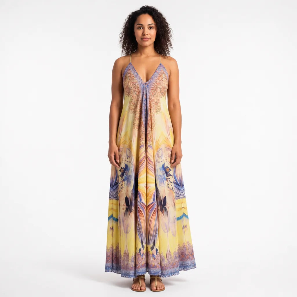Elena Printed Maxi Dress