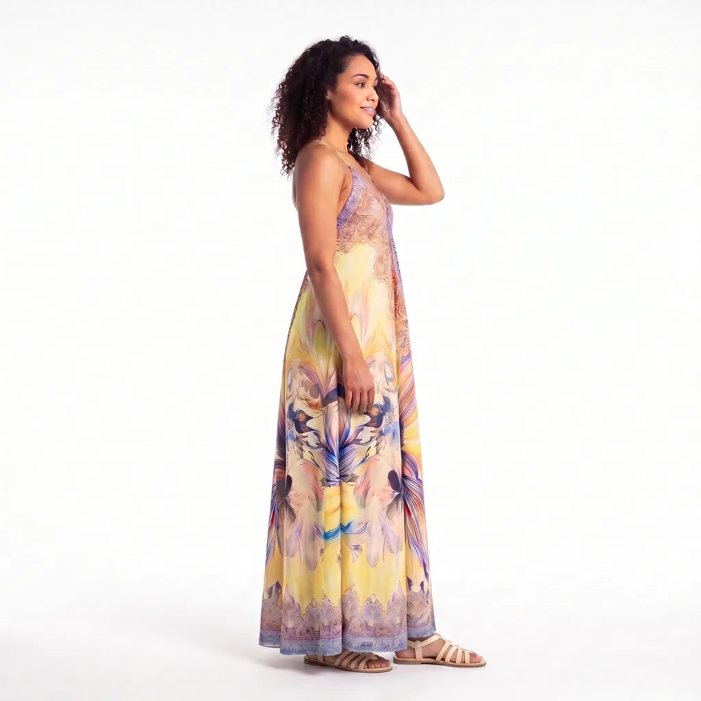 Elena Printed Maxi Dress