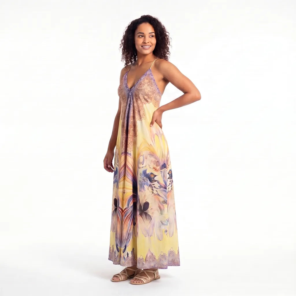Elena Printed Maxi Dress