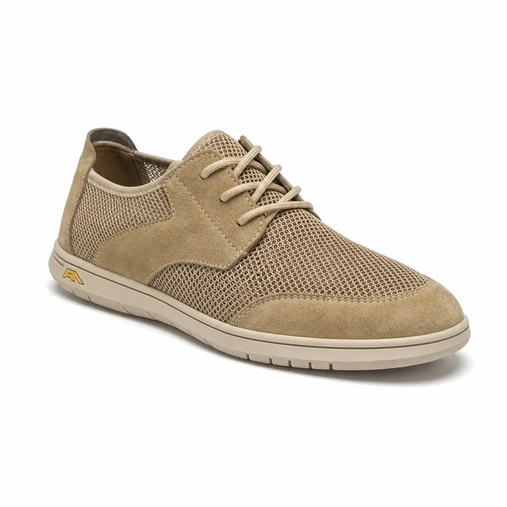 Men's Beige Eliana Mesh Walking Sneakers
