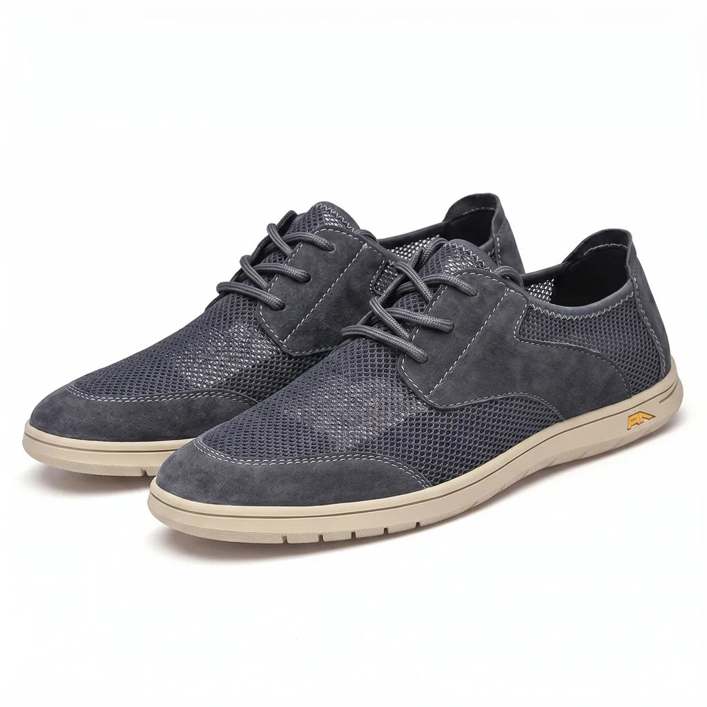 Elina Lace-Up Sneakers - Color:Gray;Size:38