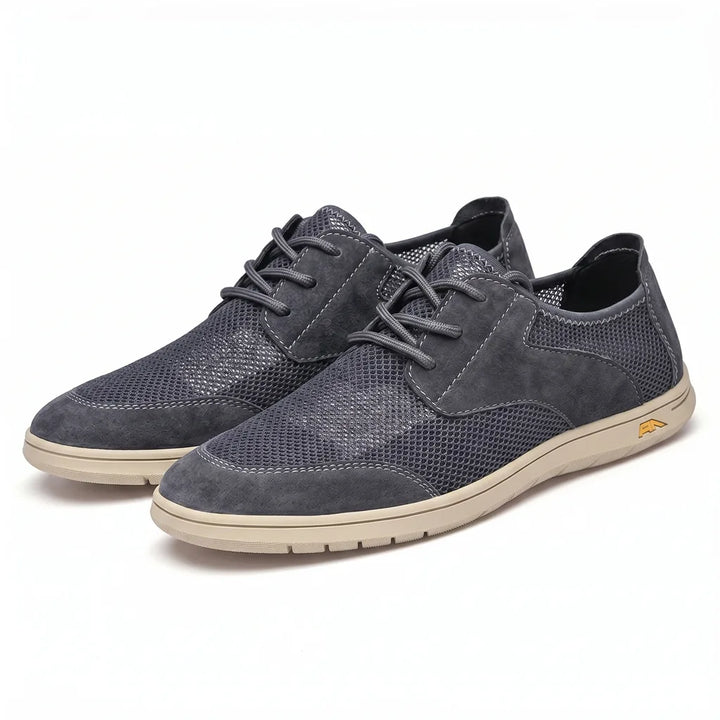 Elina Lace-Up Sneakers - Color:Gray;Size:38