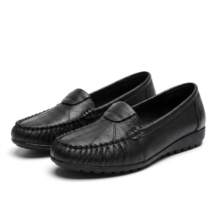 Eliza Leather Comfort Loafers - Color:Black;Size:35