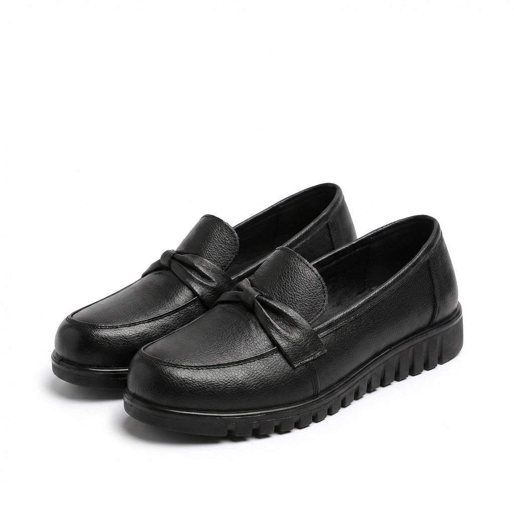 Eliza Slip-On Flats - Color:Black;Size:35