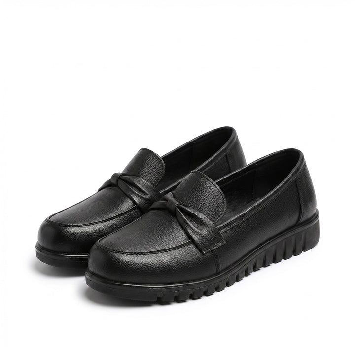Eliza Slip-On Flats - Color:Black;Size:35