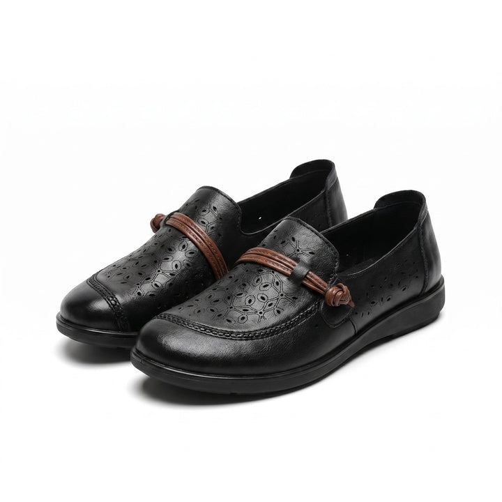 Eliza Soft Sole Flats - Color:Black;Size:35